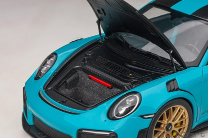 AutoArt Porsche 911 (991.2) GT2 RS Weissach Package - Miami Blue 1:18 Modell - Artexio