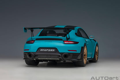 AutoArt Porsche 911 (991.2) GT2 RS Weissach Package - Miami Blue 1:18 Modell - Artexio