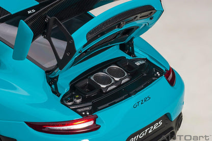 AutoArt Porsche 911 (991.2) GT2 RS Weissach Package - Miami Blue 1:18 Modell - Artexio