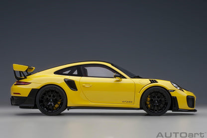 AutoArt Porsche 911 (991.2) GT2 RS Weissach Package - Racing Yellow 1:18 Modell - Artexio