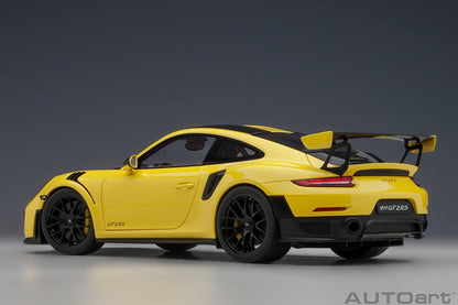 AutoArt Porsche 911 (991.2) GT2 RS Weissach Package - Racing Yellow 1:18 Modell