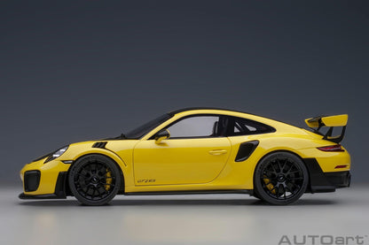 AutoArt Porsche 911 (991.2) GT2 RS Weissach Package - Racing Yellow 1:18 Modell