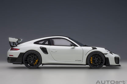 AutoArt Porsche 911 (991.2) GT2 RS Weissach Package - White 1:18 Modell - Artexio