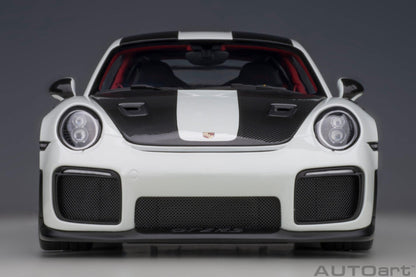 AutoArt Porsche 911 (991.2) GT2 RS Weissach Package - White 1:18 Modell - Artexio