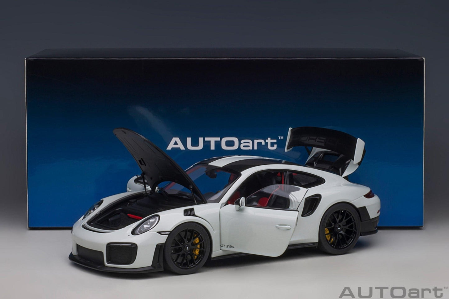 AutoArt Porsche 911 (991.2) GT2 RS Weissach Package - White 1:18 Modell - Artexio