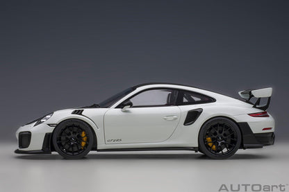 AutoArt Porsche 911 (991.2) GT2 RS Weissach Package - White 1:18 Modell