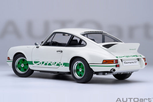 AutoArt Porsche 911 Carrera 2.7 RS Grand Prix White with Green stripes 1:18 Modell