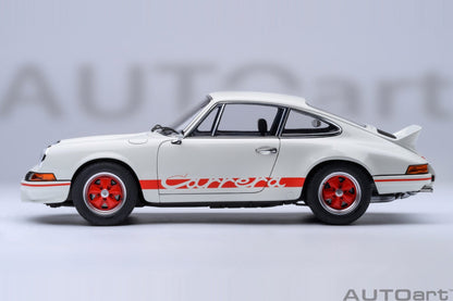 AutoArt Porsche 911 Carrera 2.7 RS Grand Prix White with Red stripes 1:18 Modell