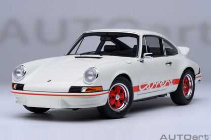 AutoArt Porsche 911 Carrera 2.7 RS Grand Prix White with Red stripes 1:18 Modell