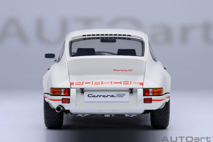 AutoArt Porsche 911 Carrera 2.7 RS Grand Prix White with Red stripes 1:18 Modell