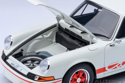 AutoArt Porsche 911 Carrera 2.7 RS Grand Prix White with Red stripes 1:18 Modell