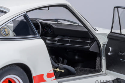 AutoArt Porsche 911 Carrera 2.7 RS Grand Prix White with Red stripes 1:18 Modell