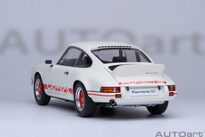 AutoArt Porsche 911 Carrera 2.7 RS Grand Prix White with Red stripes 1:18 Modell