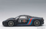 AutoArt Porsche 918 Spyder Weissach Package Matt Black Martini Livery 1:18 Modell