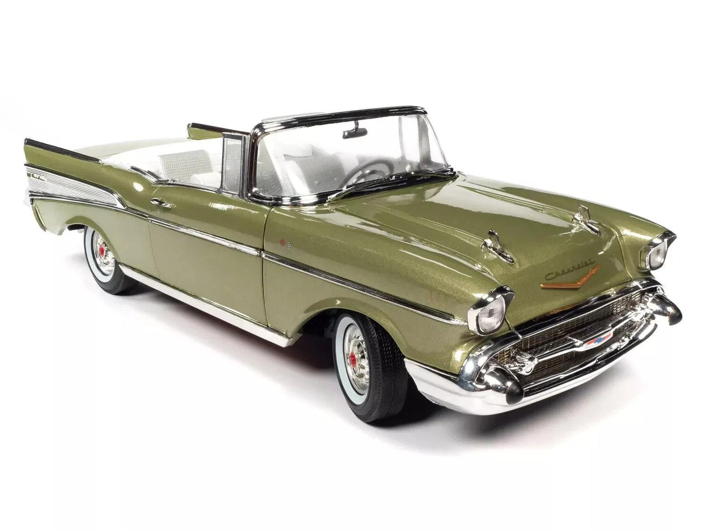 Autoworld Chevrolet Bel Air Convertible 1957 - Laurel Green 1:18 Modell - Artexio