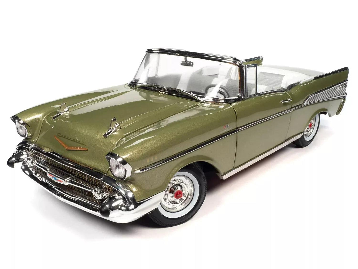 Autoworld Chevrolet Bel Air Convertible 1957 - Laurel Green 1:18 Modell - Artexio