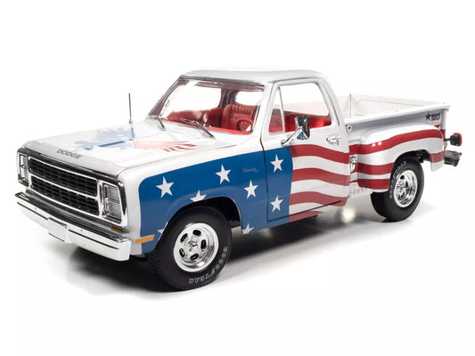 Autoworld Dodge Stepside Patriotic Pickup 1980 1:18 Modell - Artexio