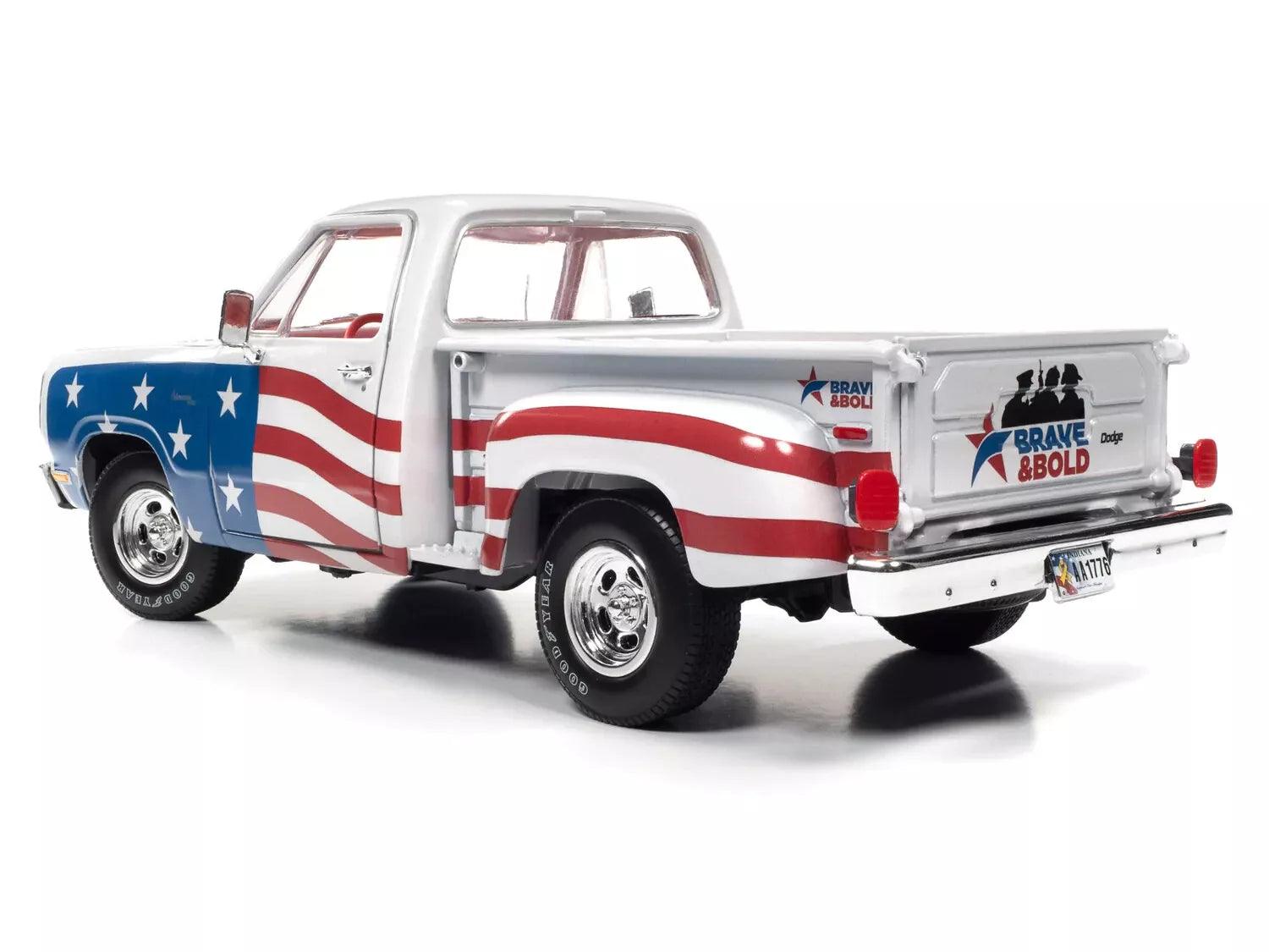 Autoworld Dodge Stepside Patriotic Pickup 1980 1:18 Modell - Artexio