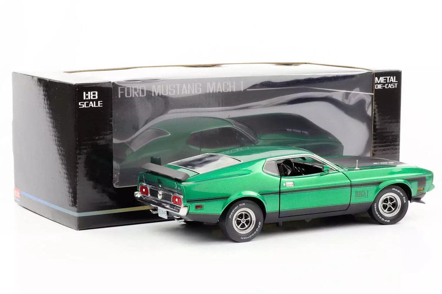 Autoworld Ford Mustang Mach 1 1971 - Grabber Green 1:18 Modell - Artexio