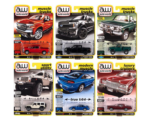 Autoworld Premium Series - Release 5 2020 - Assortment B (Set von 6 Modellen) 1:64 Modelle - Artexio