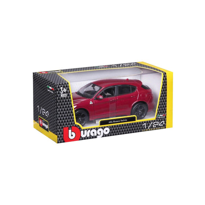 Bburago Alfa Romeo Stelvio - Red 1:24 Modell - Artexio