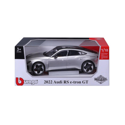 Bburago Audi RS e - Tron GT 2022 - Silver 1:18 Modell - Artexio