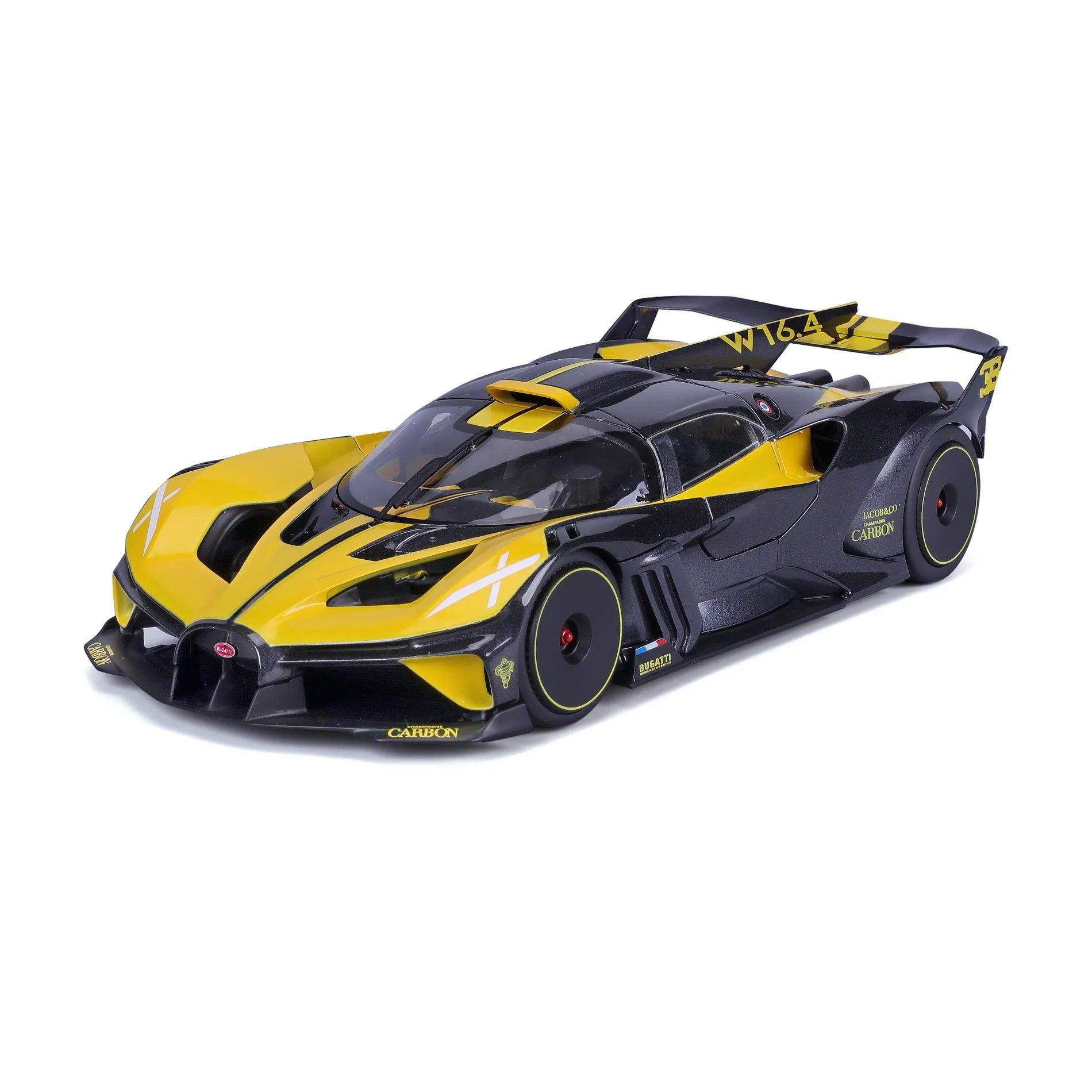 Bburago Bugatti Bolide - Yellow 1:18 Modell - Artexio