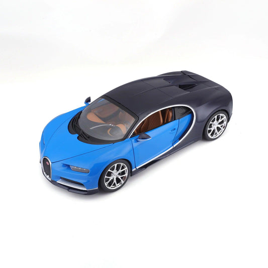 Bburago Bugatti Chiron Blue/Black 1:18 Modell - Artexio