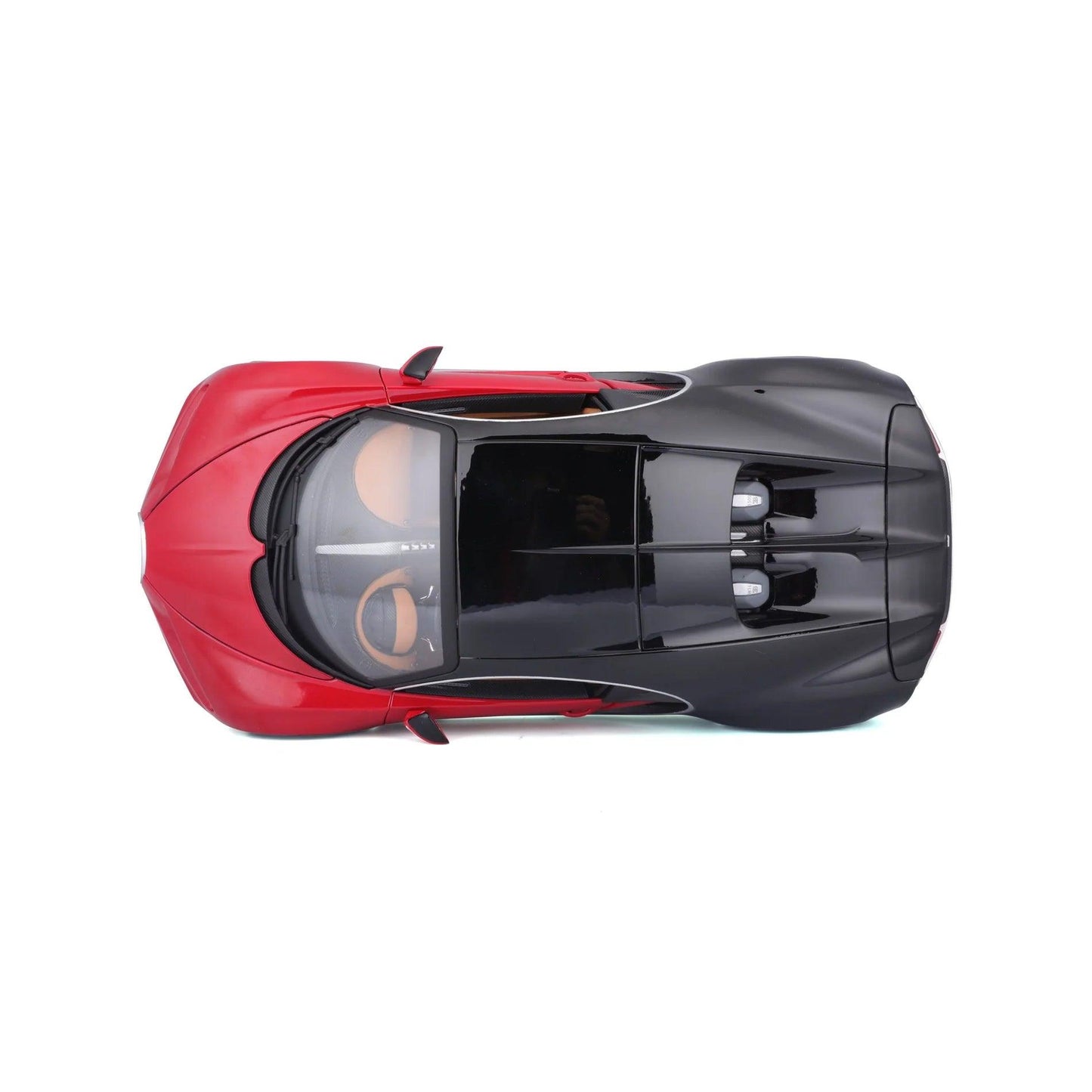 Bburago Bugatti Chiron - Red/Black 1:18 Modell - Artexio