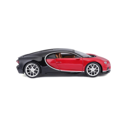 Bburago Bugatti Chiron - Red/Black 1:18 Modell - Artexio