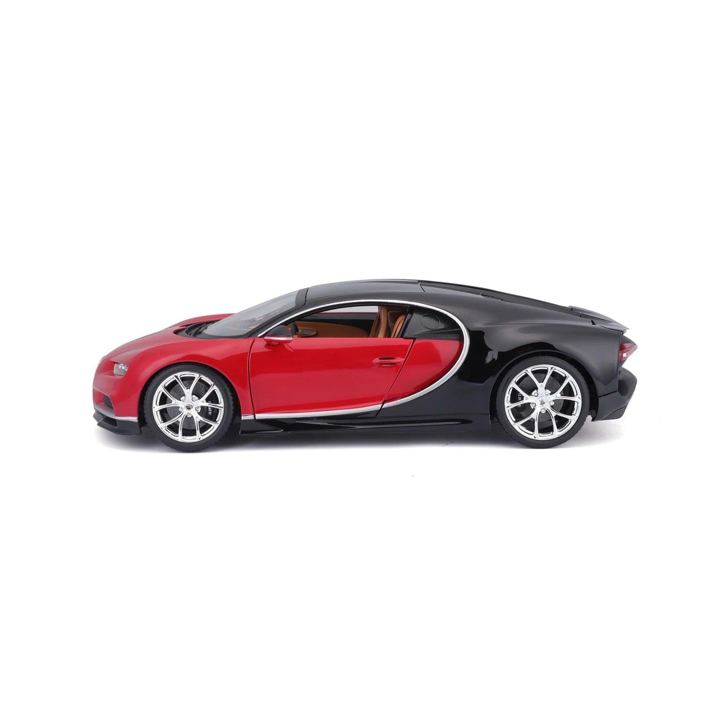 Bburago Bugatti Chiron - Red/Black 1:18 Modell - Artexio