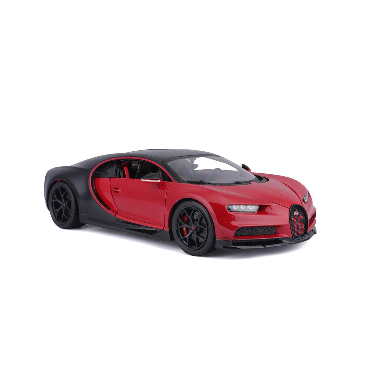 Bburago Bugatti Chiron Sport Red/Black 1:18 Modell - Artexio