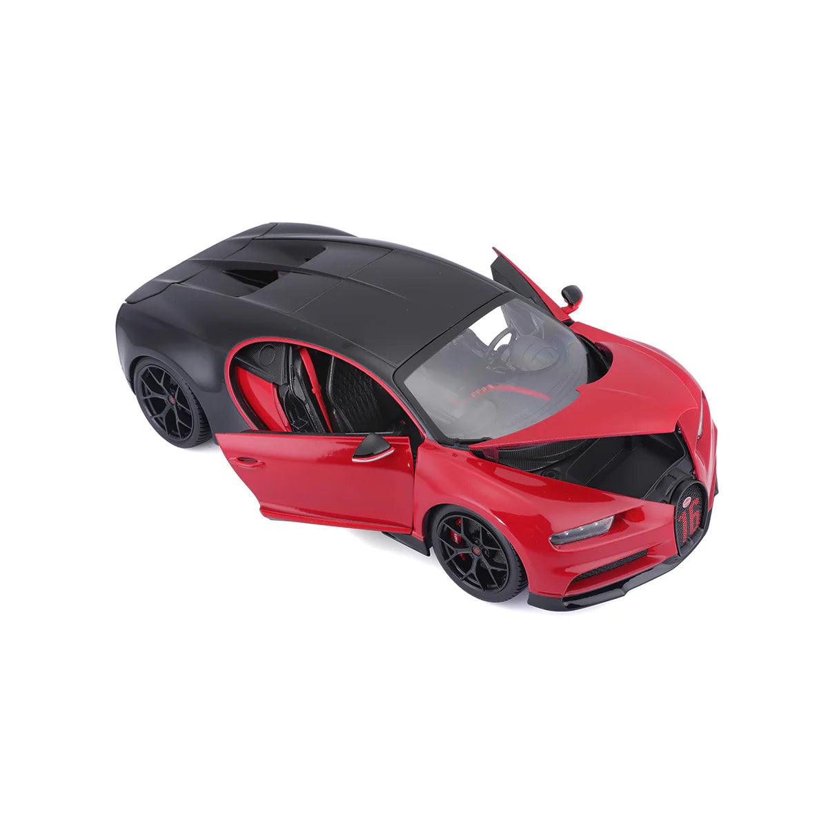 Bburago Bugatti Chiron Sport Red/Black 1:18 Modell - Artexio