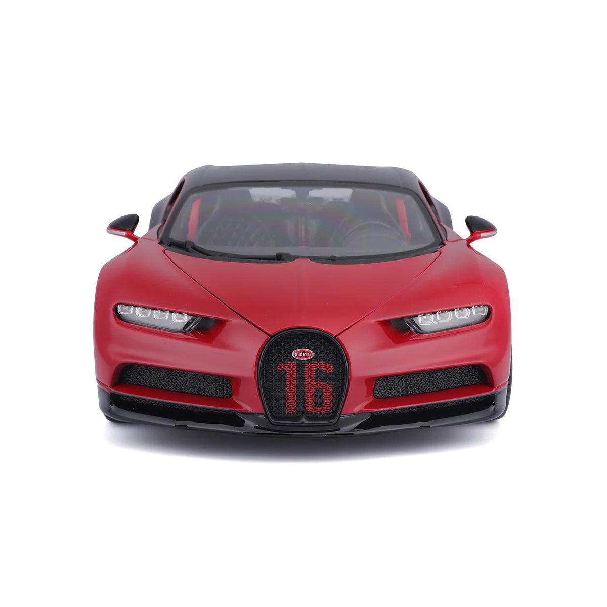 Bburago Bugatti Chiron Sport Red/Black 1:18 Modell - Artexio