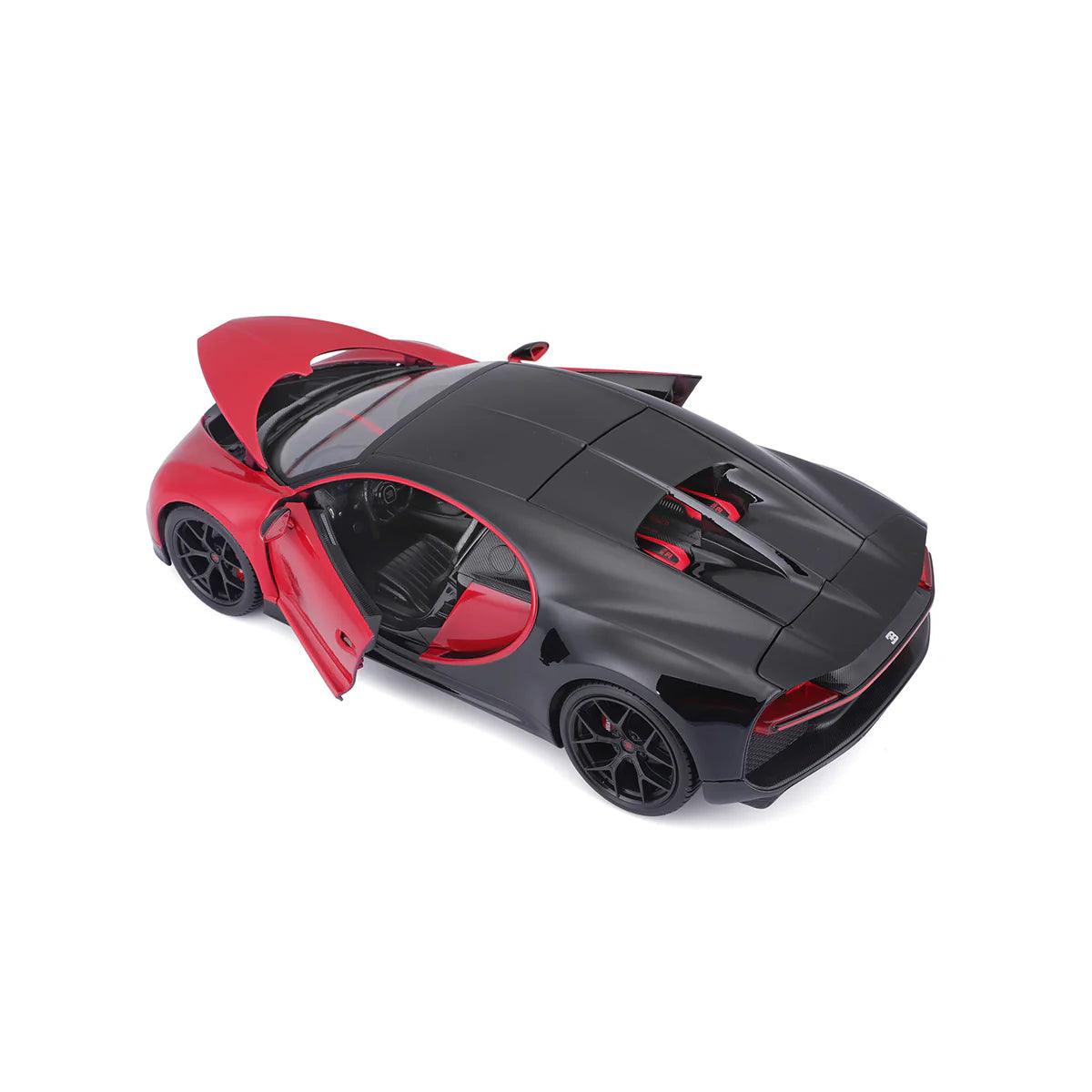 Bburago Bugatti Chiron Sport Red/Black 1:18 Modell - Artexio