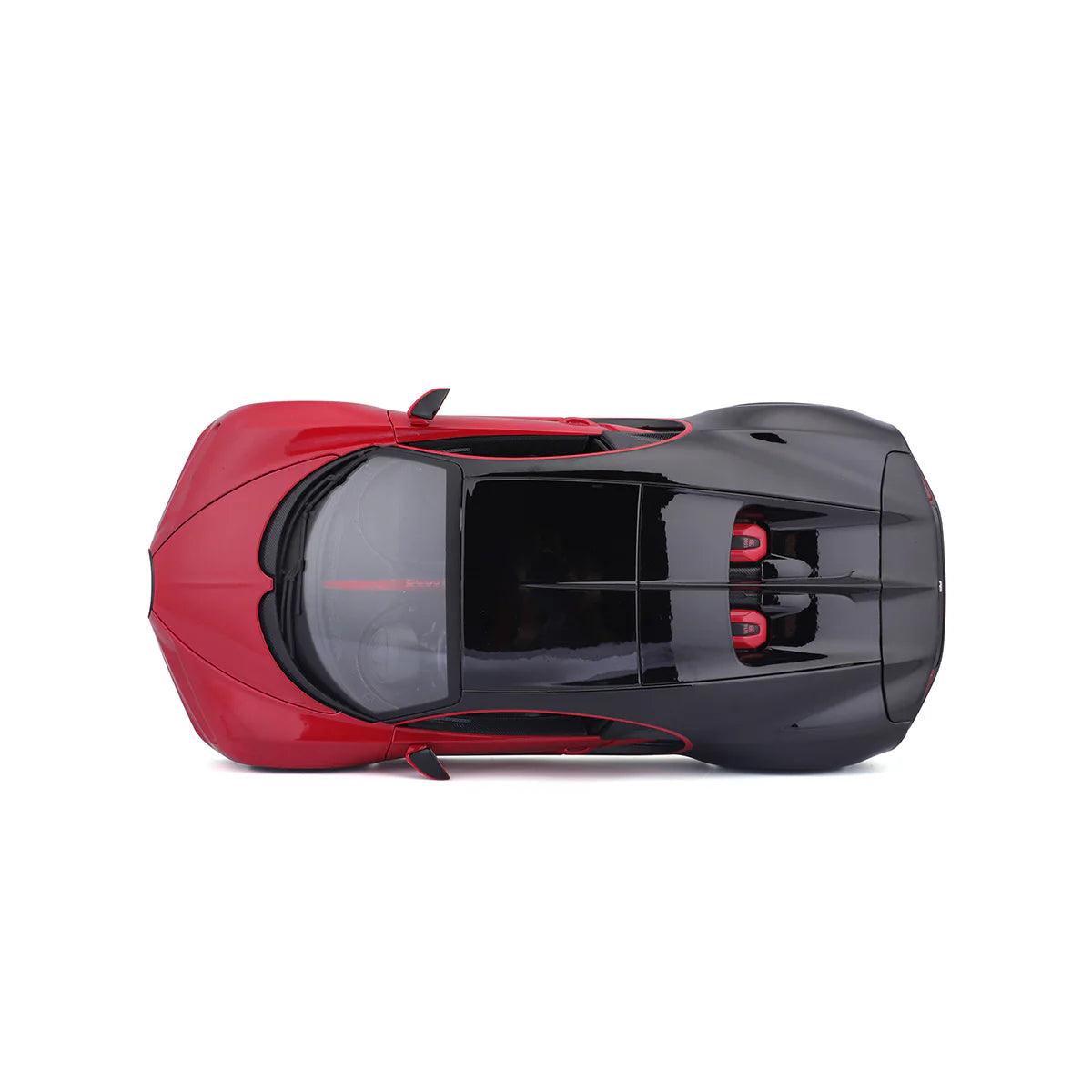 Bburago Bugatti Chiron Sport Red/Black 1:18 Modell - Artexio