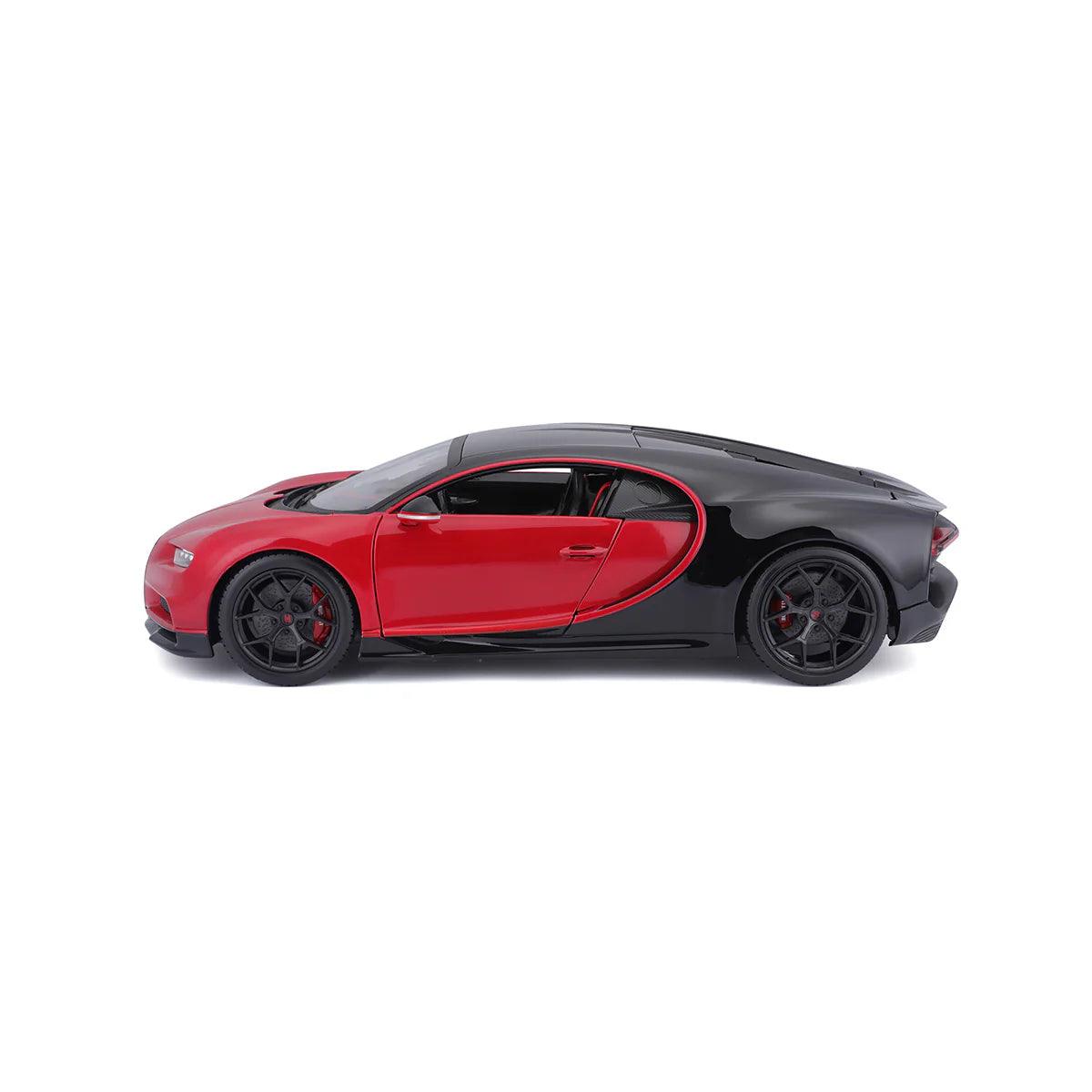 Bburago Bugatti Chiron Sport Red/Black 1:18 Modell - Artexio