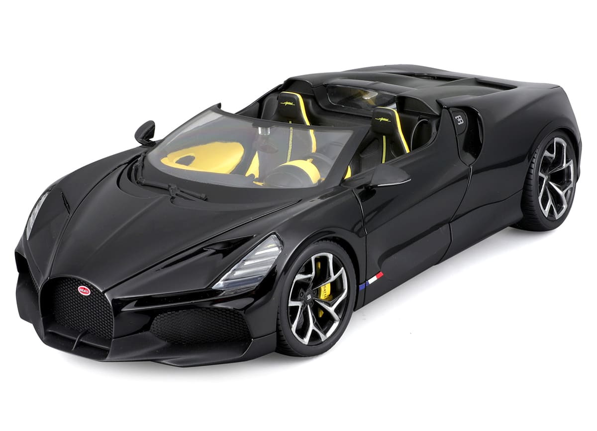 Bburago Bugatti W16 - Mistral Black 1:18 Model