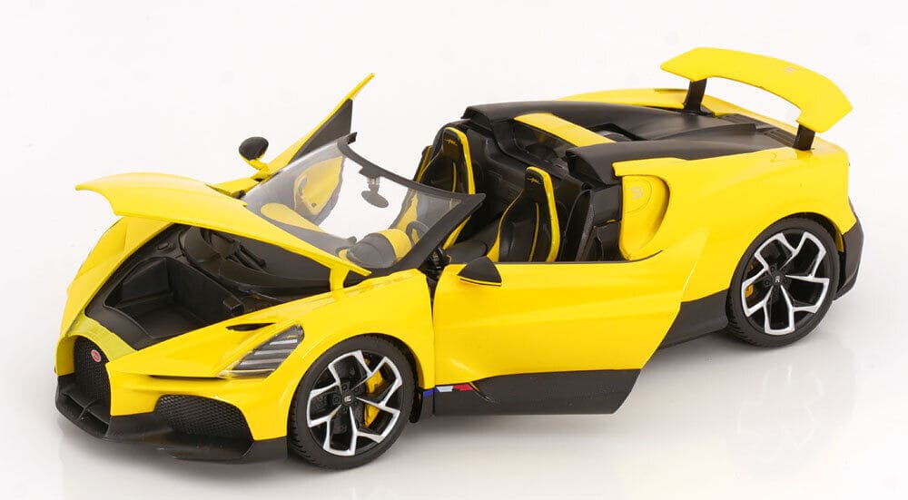 Bburago Bugatti W16 - Mistral Yellow 1:18 Modell - Artexio