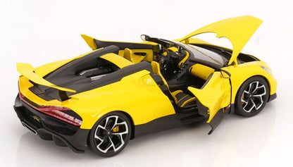 Bburago Bugatti W16 - Mistral Yellow 1:18 Modell - Artexio