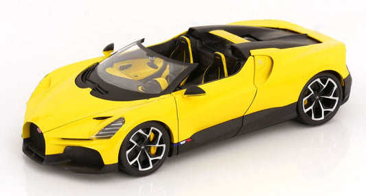 Bburago Bugatti W16 - Mistral Yellow 1:18 Modell - Artexio