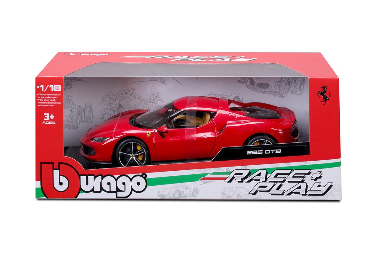 Bburago Ferrari 296 GTB 2023 - Rosso Corsa 1:18 Modell - Artexio