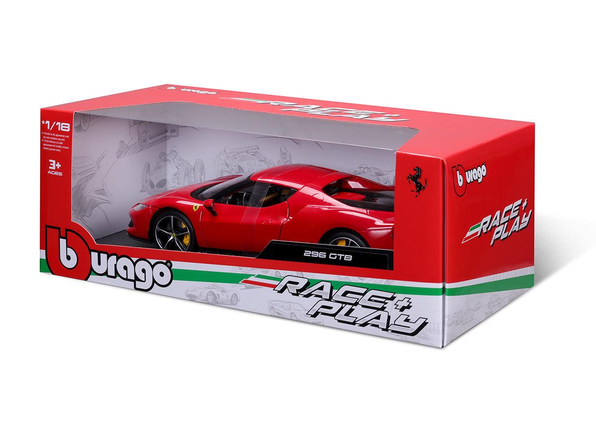 Bburago Ferrari 296 GTB 2023 - Rosso Corsa 1:18 Modell - Artexio