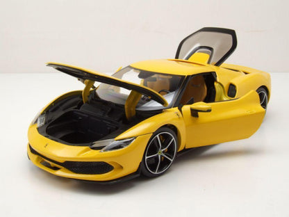 Bburago Ferrari 296 GTB 2023 - Yellow 1:18 Modell - Artexio