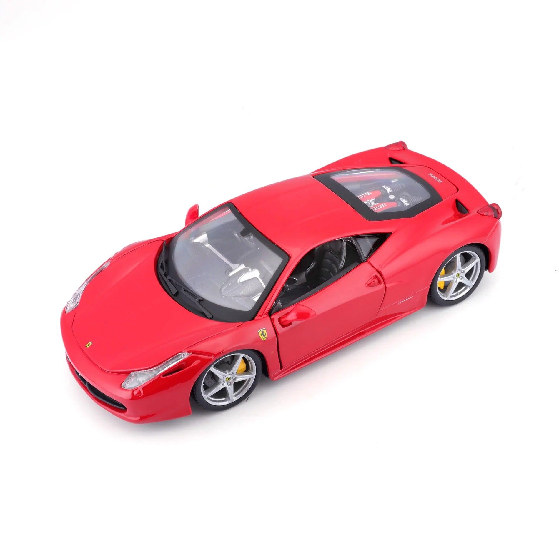 Bburago Ferrari 458 Italia - Red 1:24 Modell - Artexio