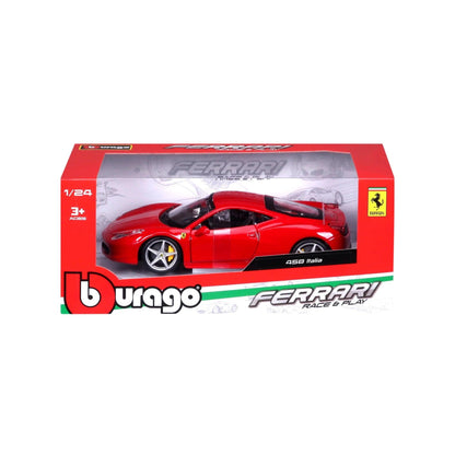 Bburago Ferrari 458 Italia - Red 1:24 Modell - Artexio