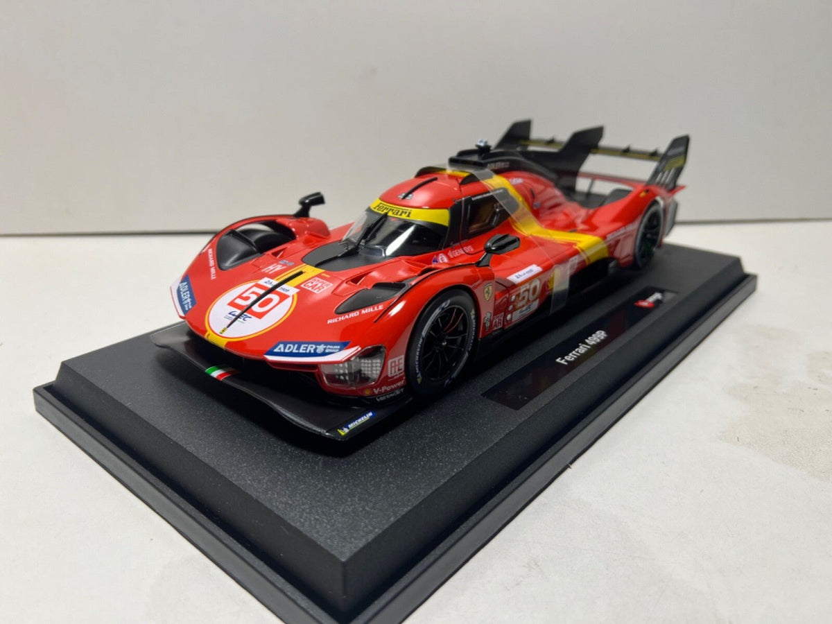 Bburago Ferrari 499P 2025 #50 Fuoco Nielsen Molina 24h Le Mans 1:18 Modell