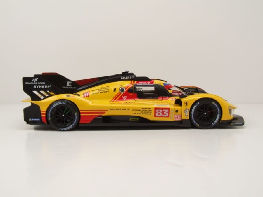 Bburago Ferrari 499P 24h LeMans 2024 83 Kubica, Shwartzman, Ye 1:18 Modell