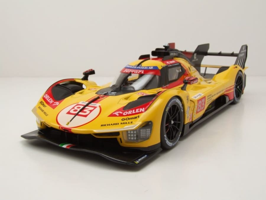 Bburago Ferrari 499P 24h LeMans 2024 83 Kubica, Shwartzman, Ye 1:18 Modell