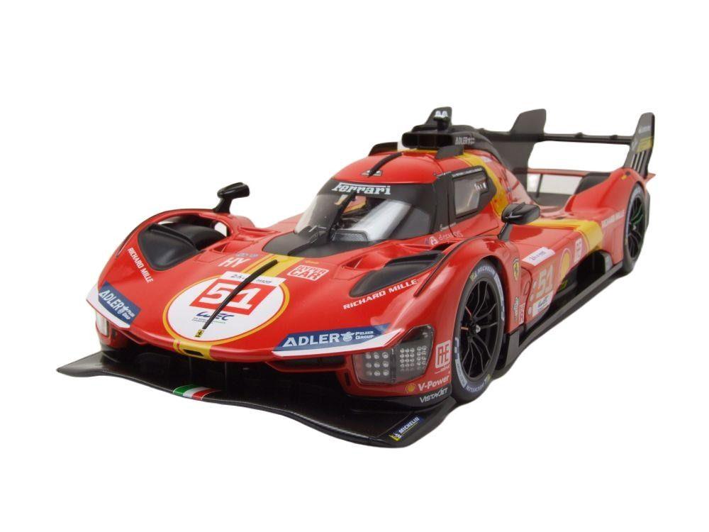 Bburago Ferrari 499P Hypercar #51 Winner 24 Hours of Le Mans 2023 1:18 Modell - Artexio